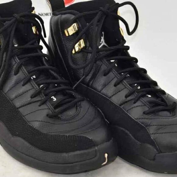 Nike Air Jordan Black Retro 12 The Master Youth or Men 6.5Y or Women 8